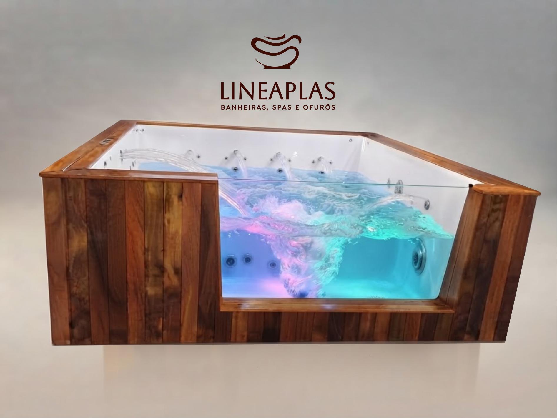 Piscina SPA Cabo Verde 2,80x2,80x1,00 Gel Coalt — Spas Lineaplas