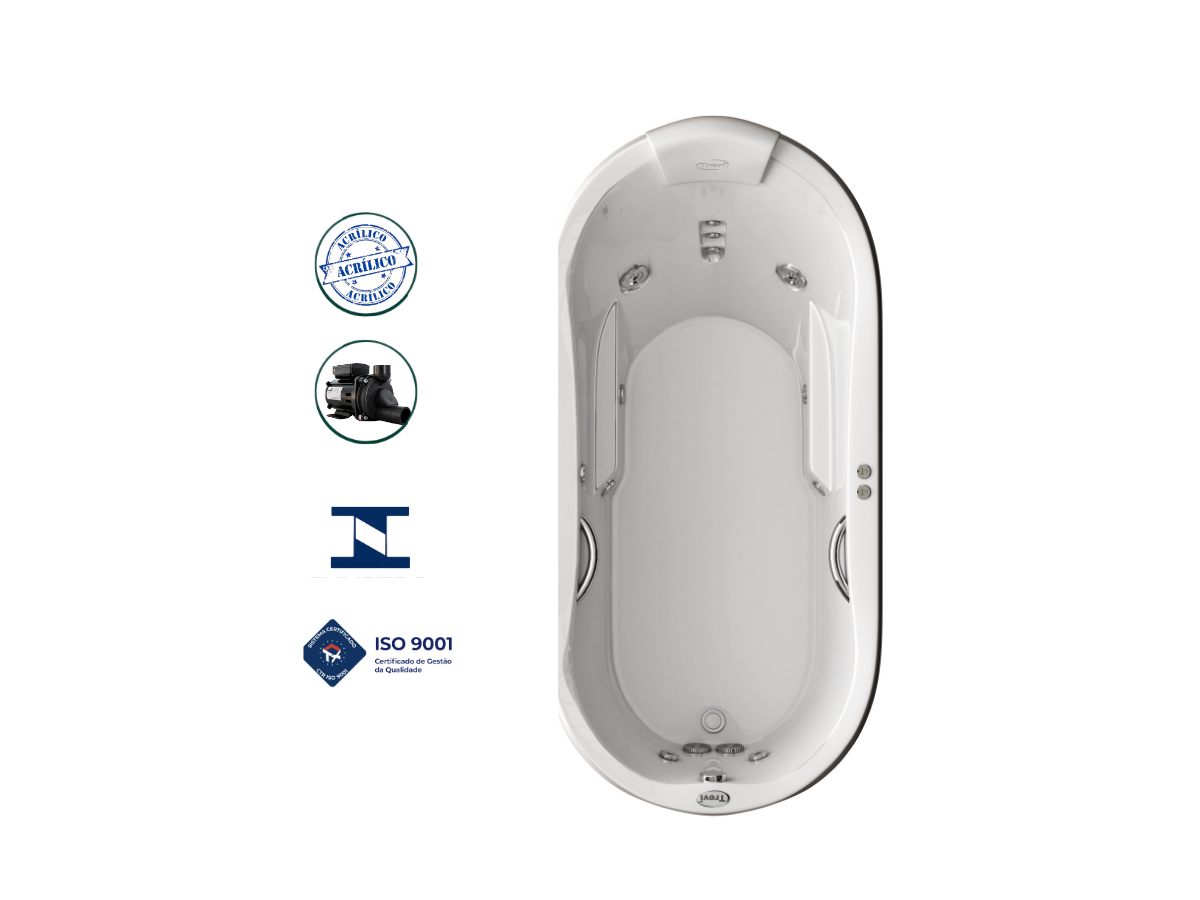 Trevi Cleo 1,65X0,80X0,68 — Banheiras Individuais Lineaplas